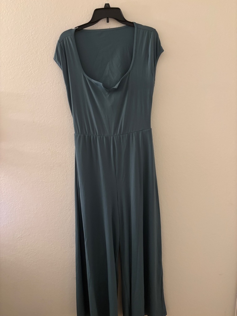 Halara Women's Teal Cap-Sleeve Jumpsuit